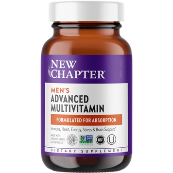 Щоденні вітаміни для чоловіків, Men&rsquo;s Advanced Multivitamin, New Chapter, 48 вегетаріанських таблеток SP-001868 фото
