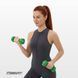 Гантель для фітнесу 1.0 кг EasyFit із вініловим покриттям салатова SP-006821 фото 5