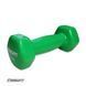 Гантель для фітнесу 1.0 кг EasyFit із вініловим покриттям салатова SP-006821 фото 1