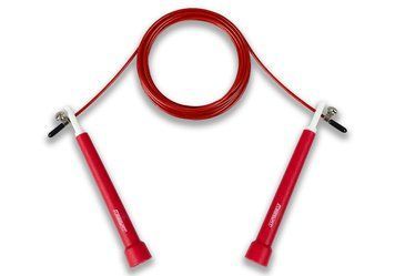 Швидкісна скакалка EasyFit Speed Cable Rope 3 м зі стальним тросом червона SP-006638 фото
