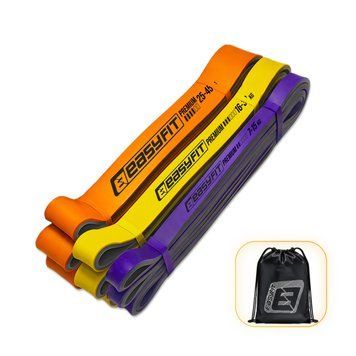 Набір двошарових резинок для підтягування EasyFit Premium 7-45 кг (3 шт) SP-006954 фото