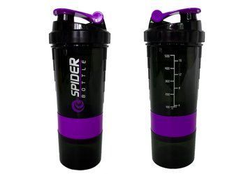 Шейкер спортивний EasyFit Spider 0,5 л Чорно-фіолетовий SP-006802 фото