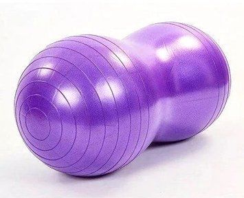 М'яч для фітнеса EasyFit Peanut 45х90 см фіолетовий (фітбол горіх-арахіс) SP-006701 фото