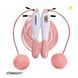 Скакалка без шнура EasyFit TwinRope з лічильником 2,8 м білий-рожевий SP-007165 фото 1