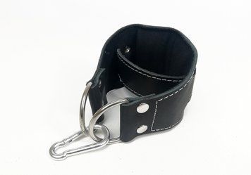 Манжета EasyFit F9 чорна для тяги на тренажері (шкіра) SP-006404 фото