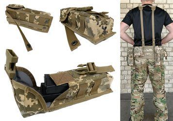 Підсумок під два магазини АК одинарний закритий піксель ЗСУ MM-14 (MOLLE, підсумок на розгрузку, жилет, РПС) SP-006562 фото
