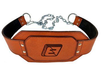Пояс для обтяжень EasyFit (шкіра) до 250 кг коричневий SP-006615 фото