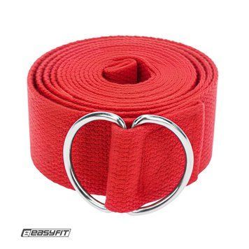 Ремінь для йоги EasyFit червоний SP-007234 фото